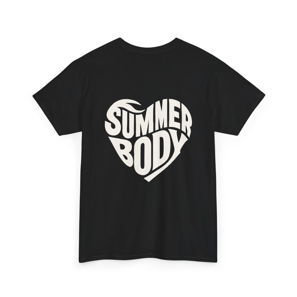 LOVE SUMMERBODY | Unisex Heavy Cotton Graphic T-Shirt | Casual Outings, Beach Days, Gift for Fitness Lovers, Outdoor Adventures