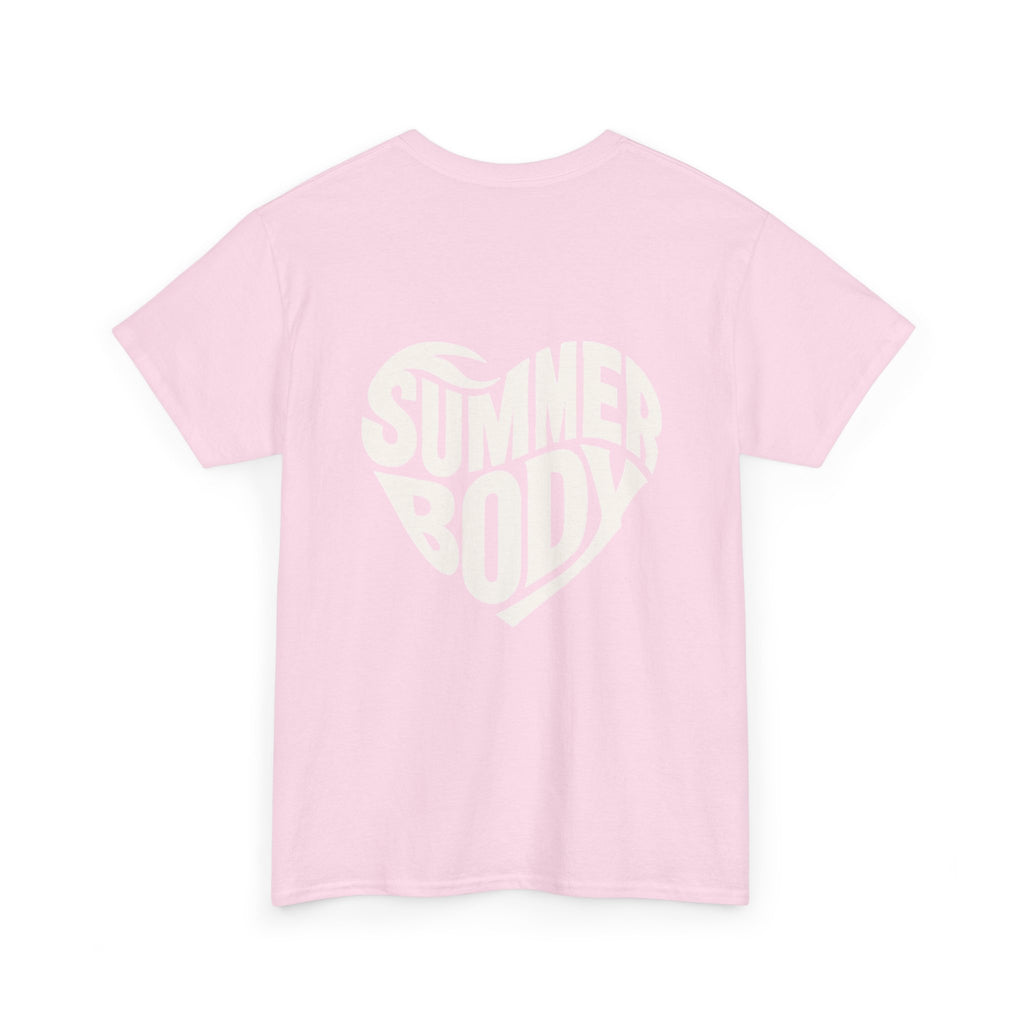LOVE SUMMERBODY | Unisex Heavy Cotton Graphic T-Shirt | Casual Outings, Beach Days, Gift for Fitness Lovers, Outdoor Adventures