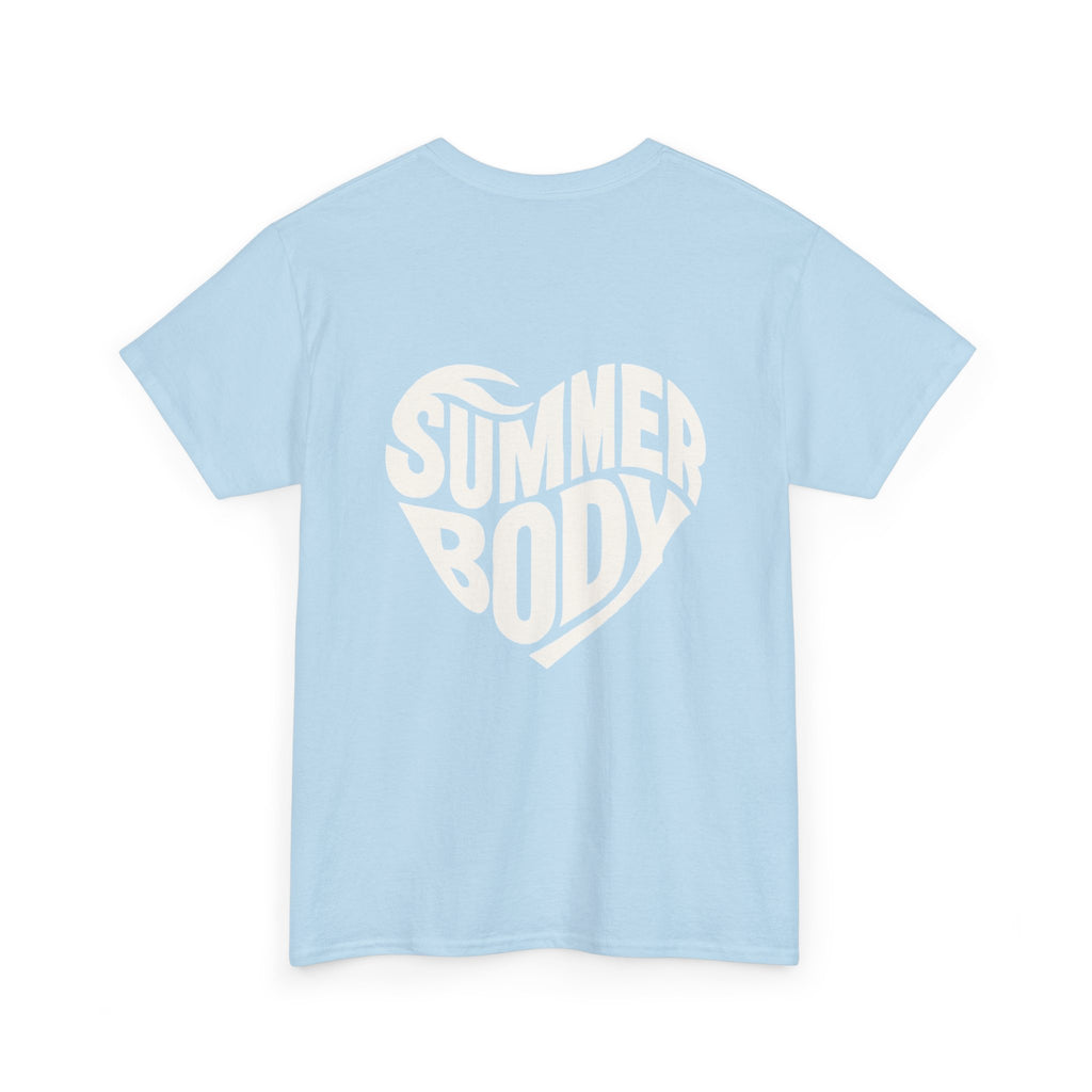LOVE SUMMERBODY | Unisex Heavy Cotton Graphic T-Shirt | Casual Outings, Beach Days, Gift for Fitness Lovers, Outdoor Adventures