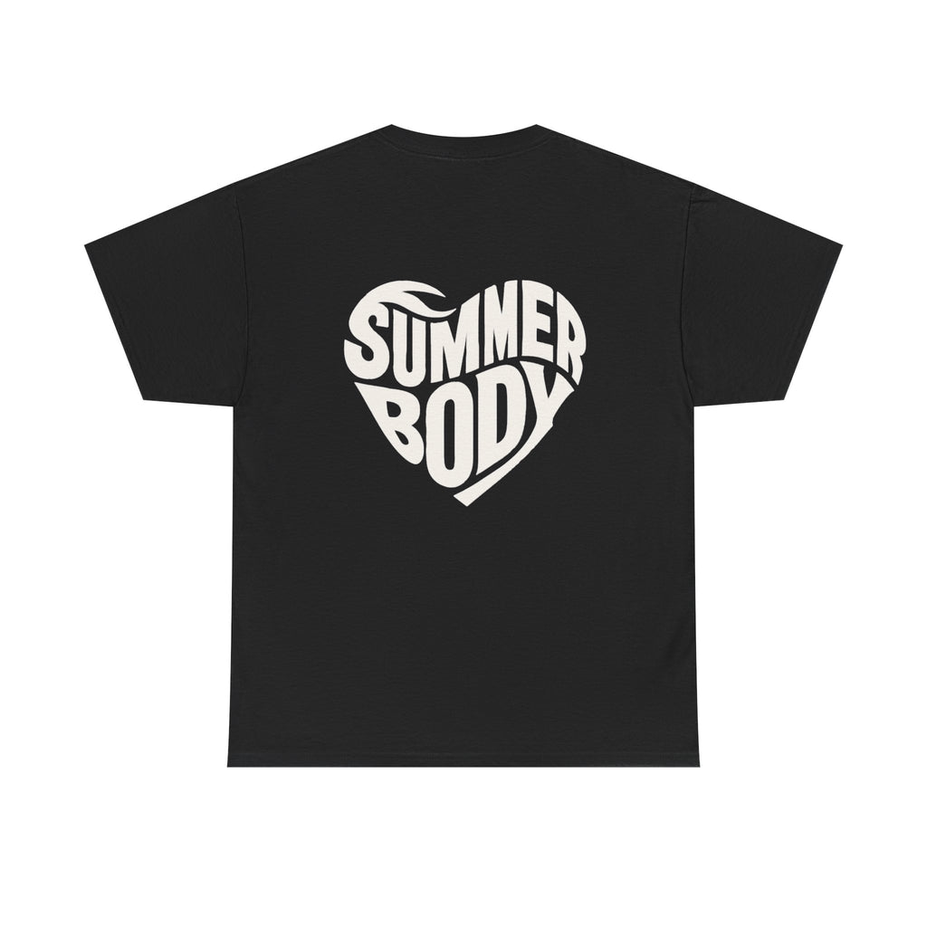 LOVE SUMMERBODY | Unisex Heavy Cotton Graphic T-Shirt | Casual Outings, Beach Days, Gift for Fitness Lovers, Outdoor Adventures