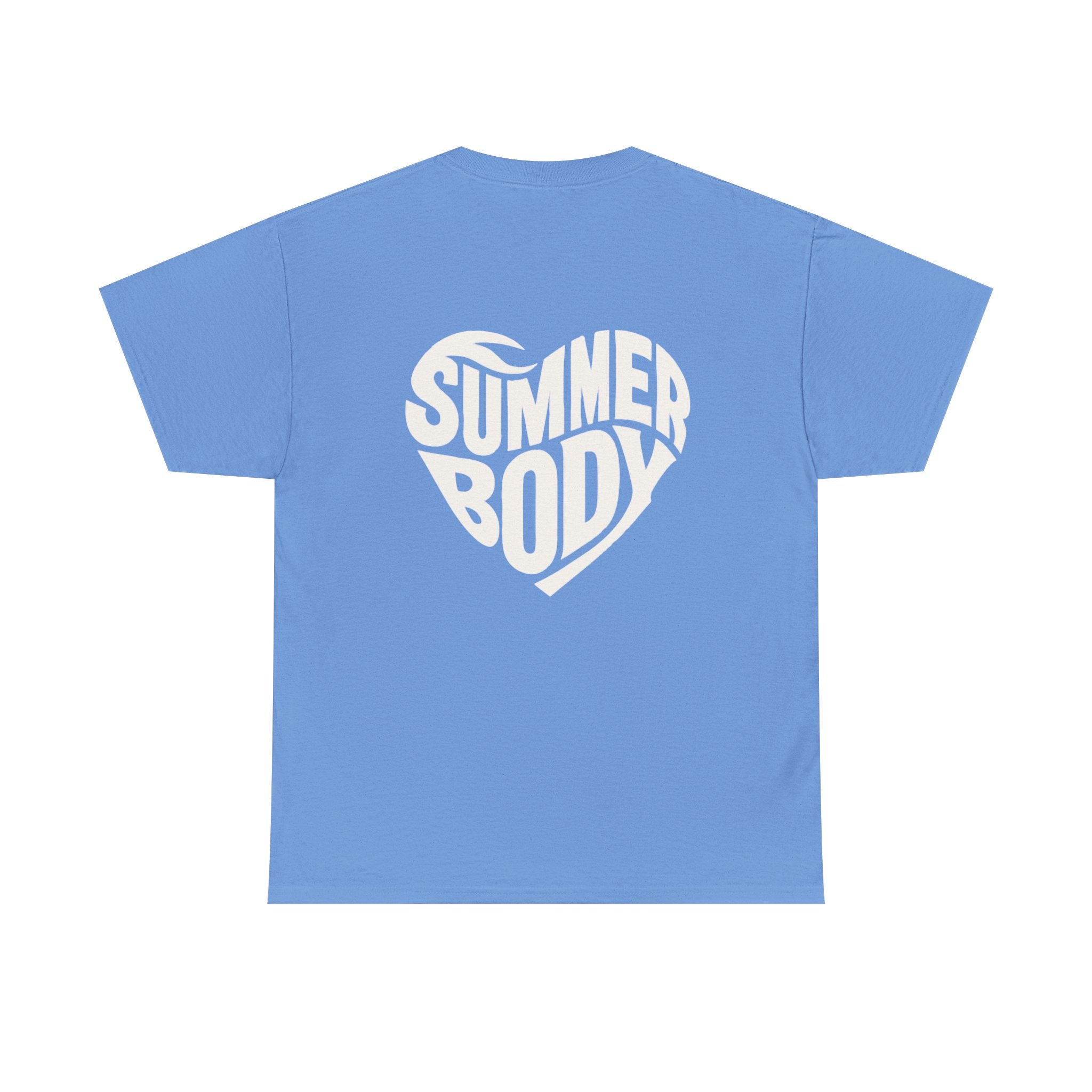 LOVE SUMMERBODY | Unisex Heavy Cotton Graphic T-Shirt | Casual Outings, Beach Days, Gift for Fitness Lovers, Outdoor Adventures