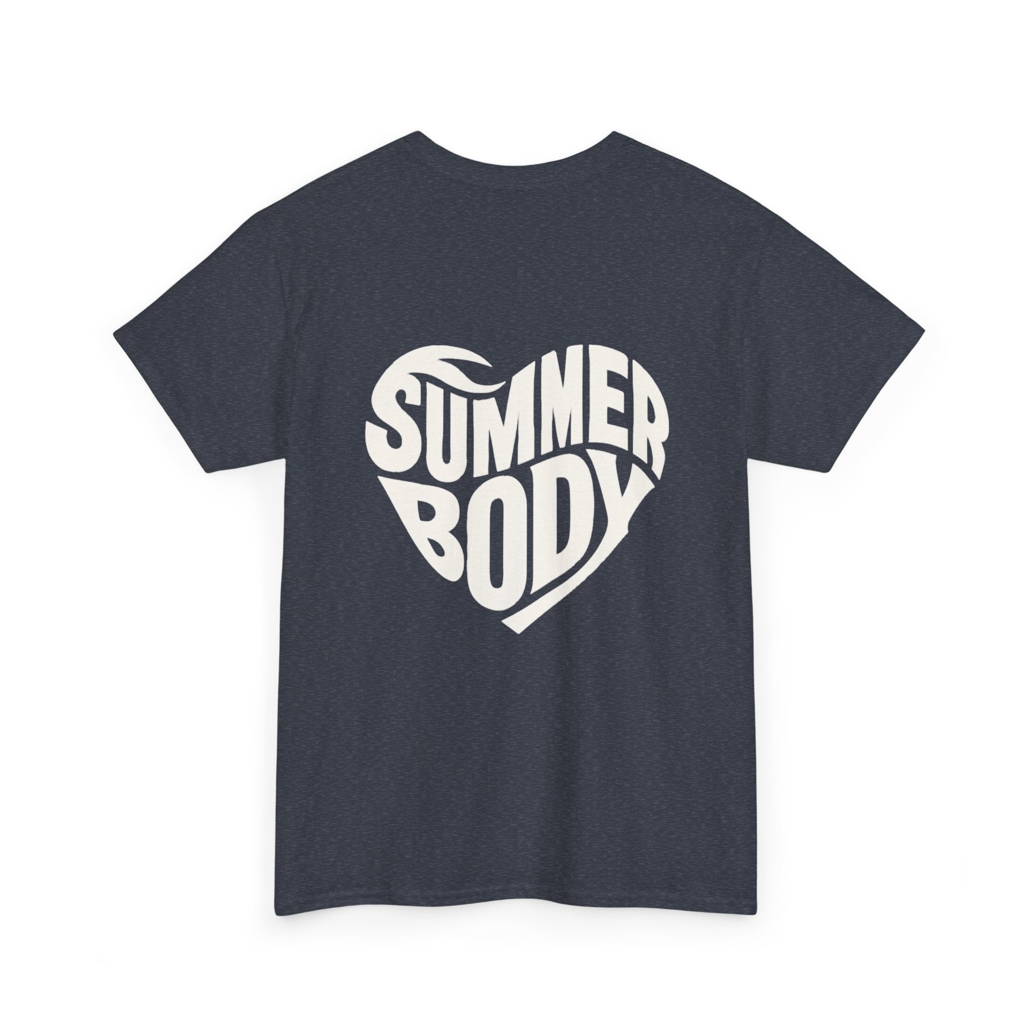 LOVE SUMMERBODY | Unisex Heavy Cotton Graphic T-Shirt | Casual Outings, Beach Days, Gift for Fitness Lovers, Outdoor Adventures