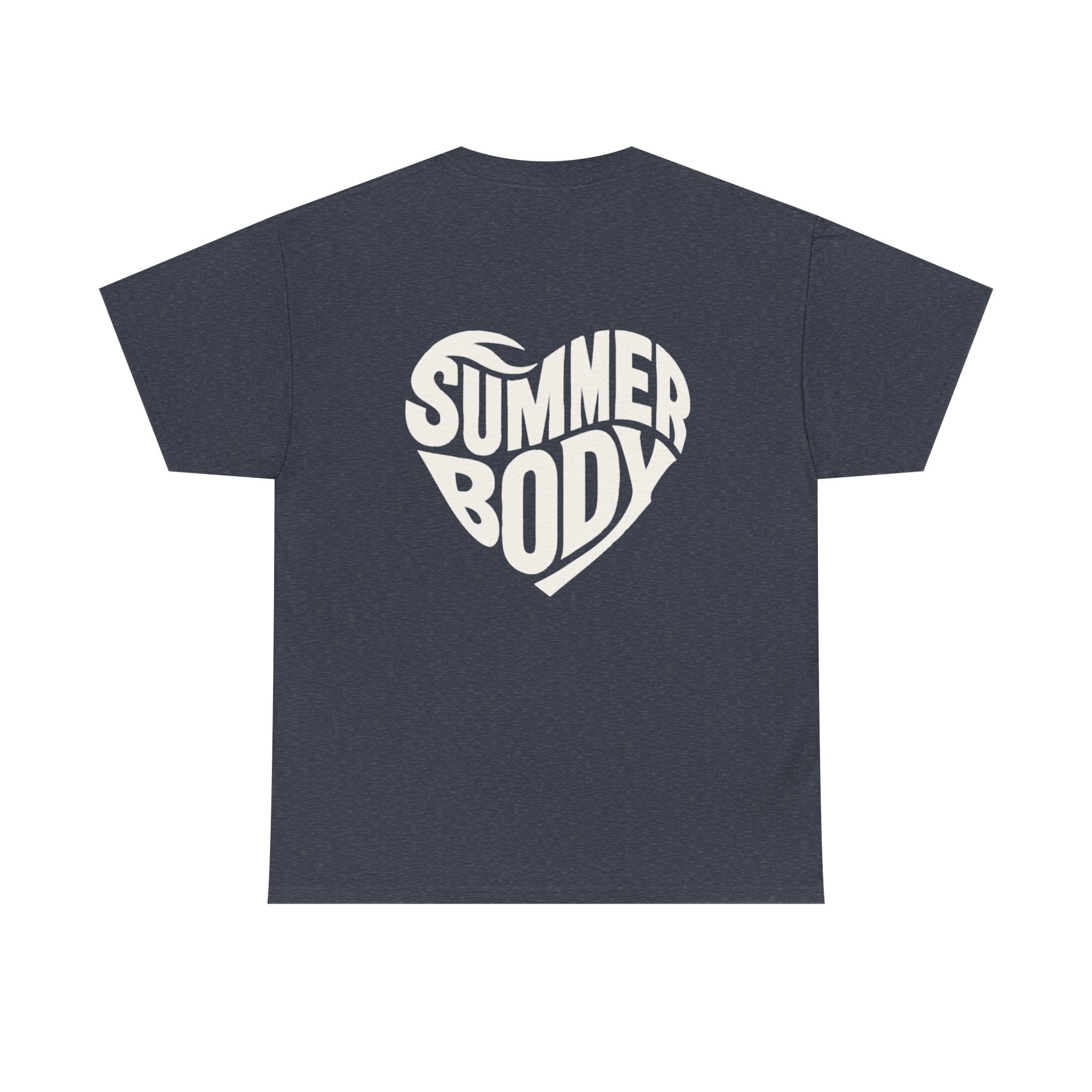 LOVE SUMMERBODY | Unisex Heavy Cotton Graphic T-Shirt | Casual Outings, Beach Days, Gift for Fitness Lovers, Outdoor Adventures