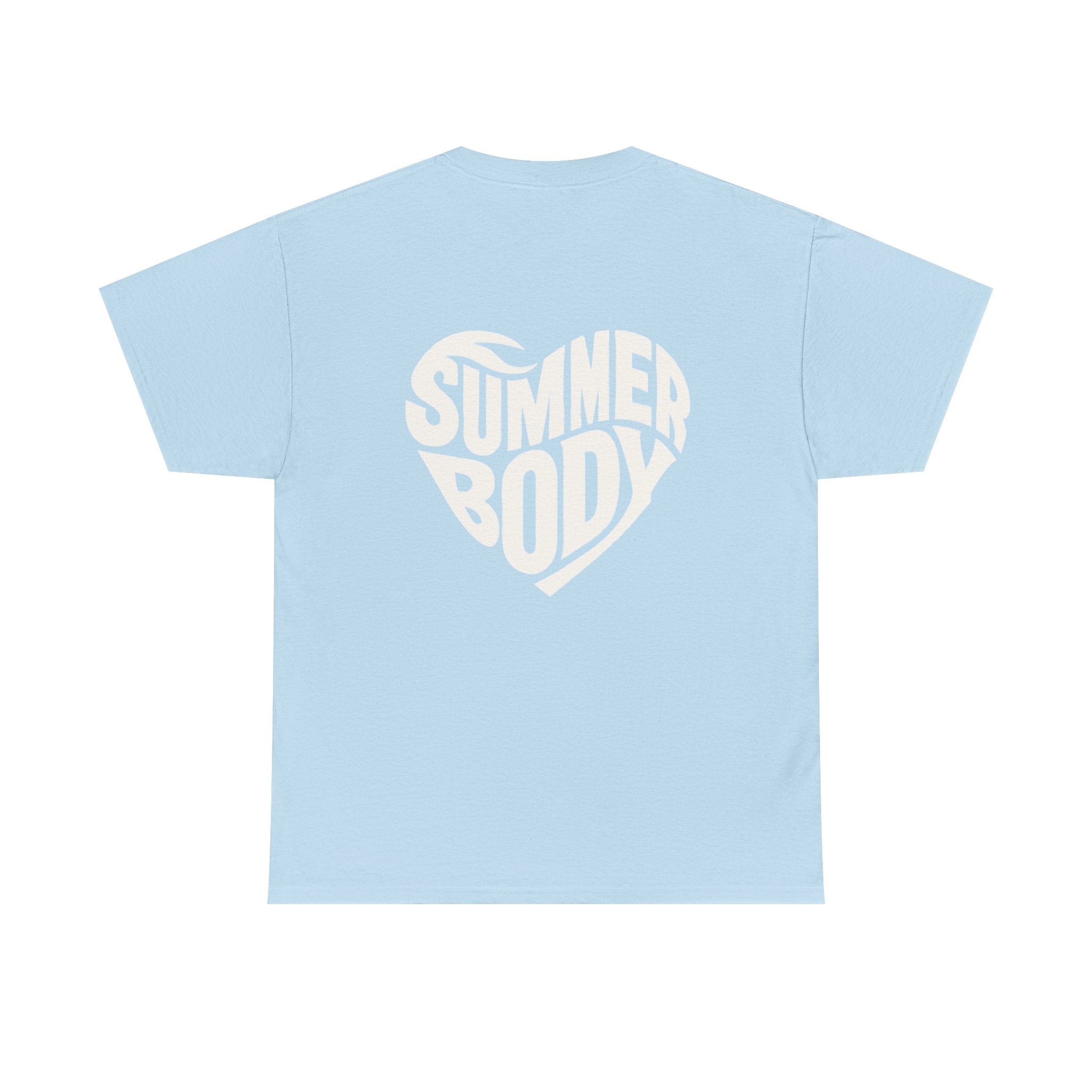 LOVE SUMMERBODY | Unisex Heavy Cotton Graphic T-Shirt | Casual Outings, Beach Days, Gift for Fitness Lovers, Outdoor Adventures